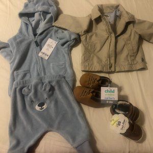 Carter's Two-Piece Set, Carter's Shoes, Baby Gap Khaki Jacket
